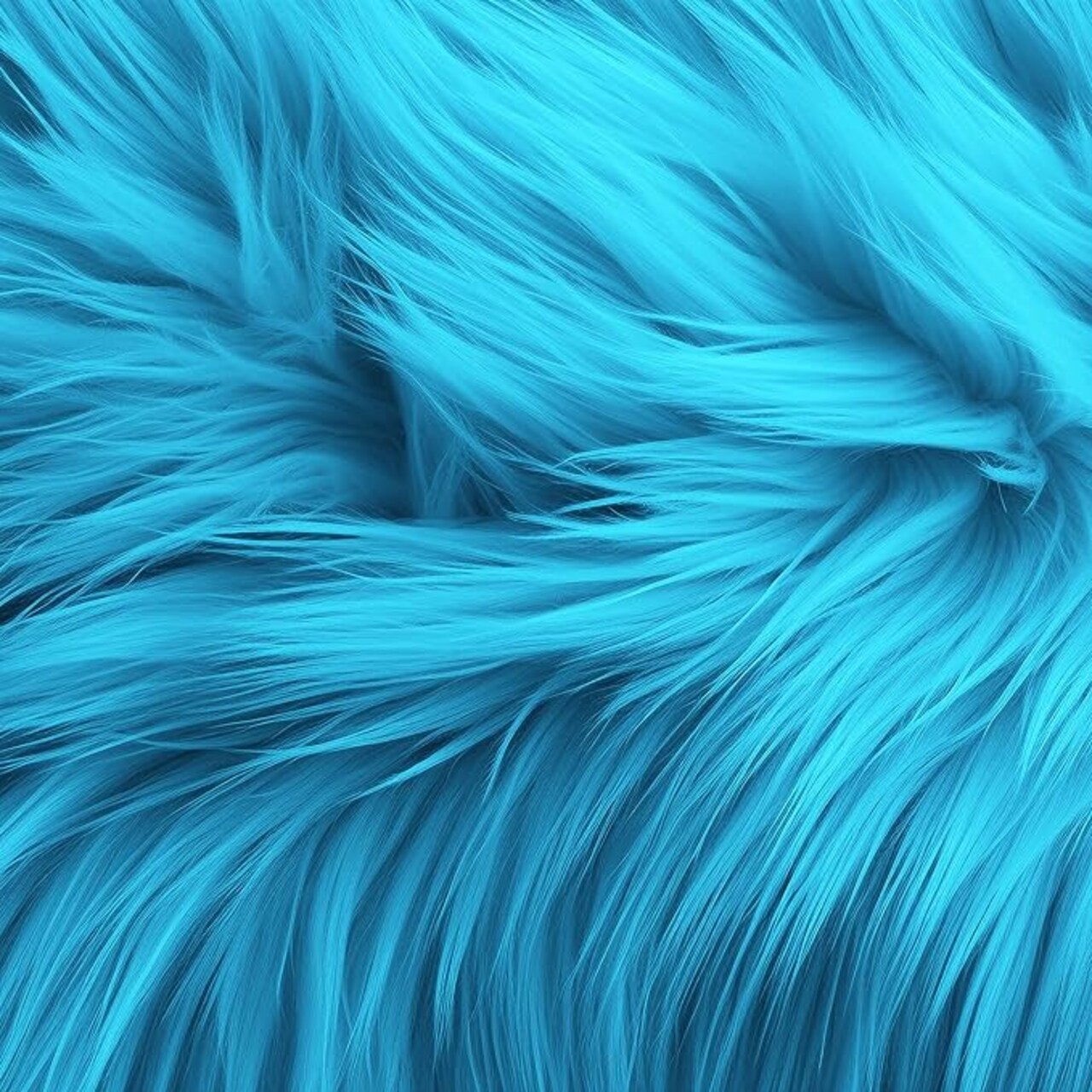 FabricLA | Faux Fur Round Circular Fluffy Shaggy Fabric | Use Round Faux Fur for Carpet, Play Mats, Bedroom, Christmas Decoration